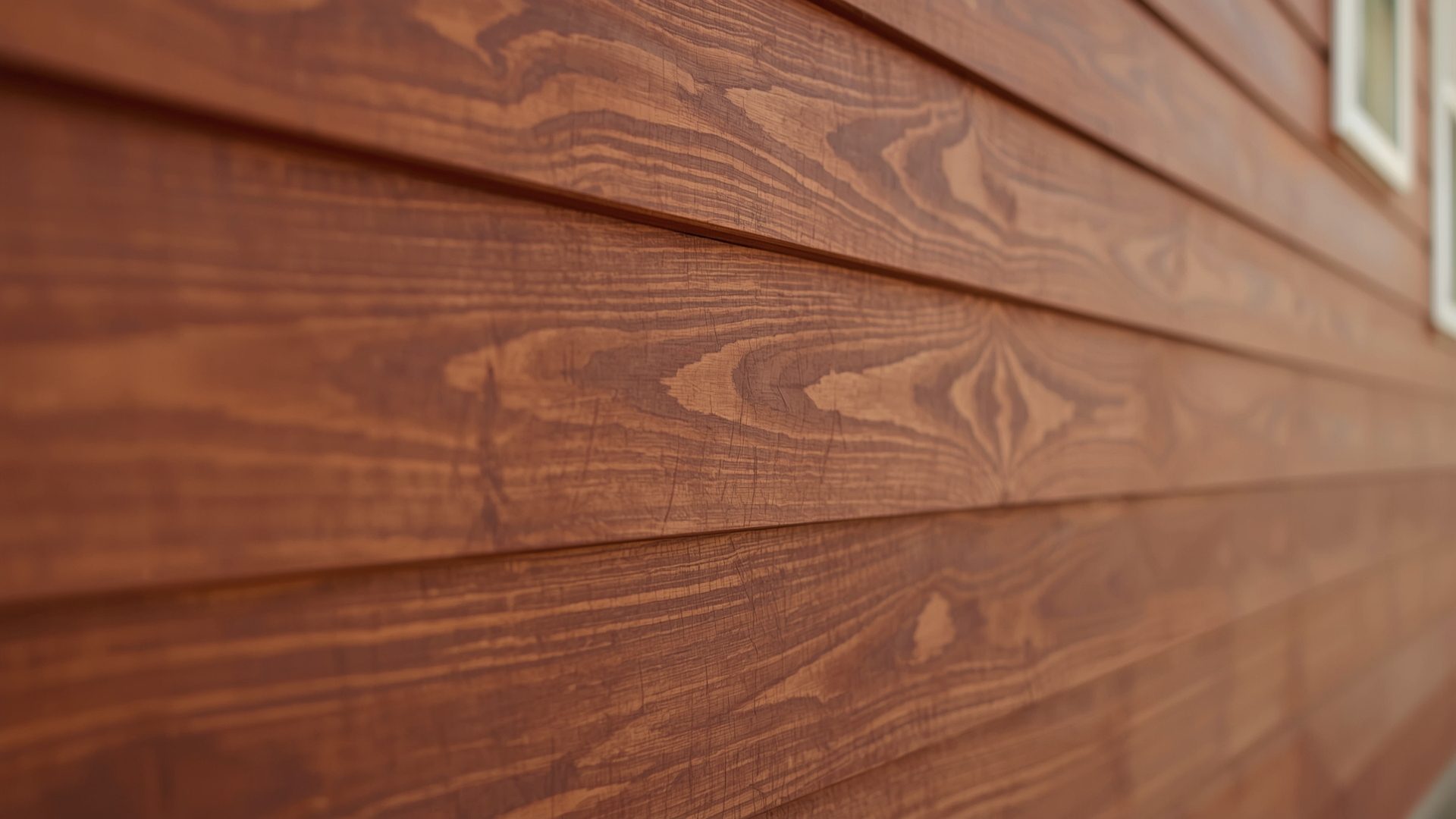 lucid realism closeup of newly stained cedar wood siding in a 1 copy