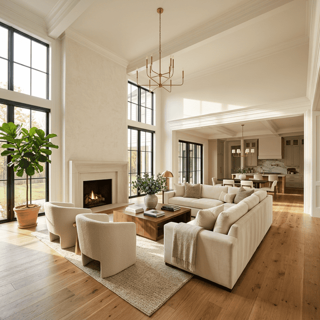 Interior painting — luxury living room Naperville IL